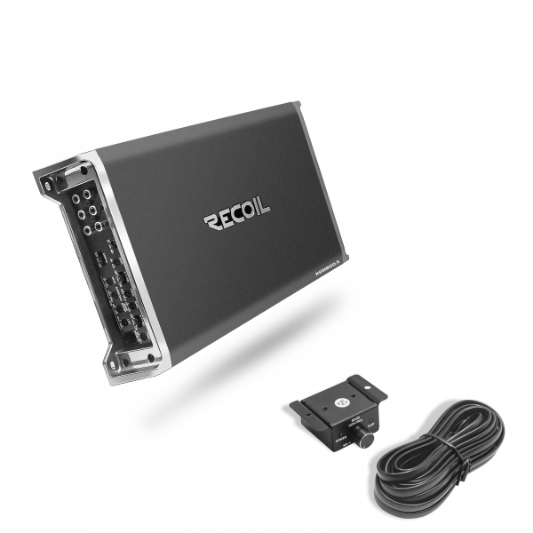 RED1800.5 1,800 Watts Class-D Car Audio 5-Channel Amplifier, Mono 1 Ohm Stable, Remote Bass Knob Included