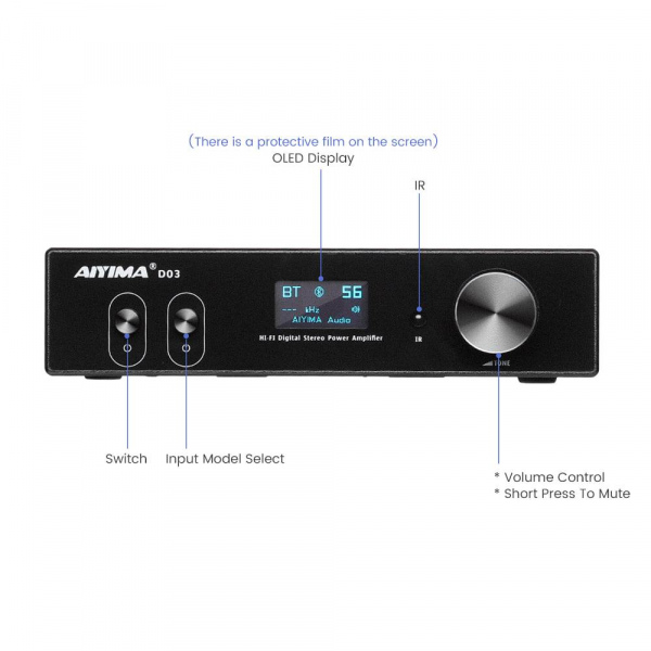 Aiyima D03 DAC Amp with PSU (2 units in stock)