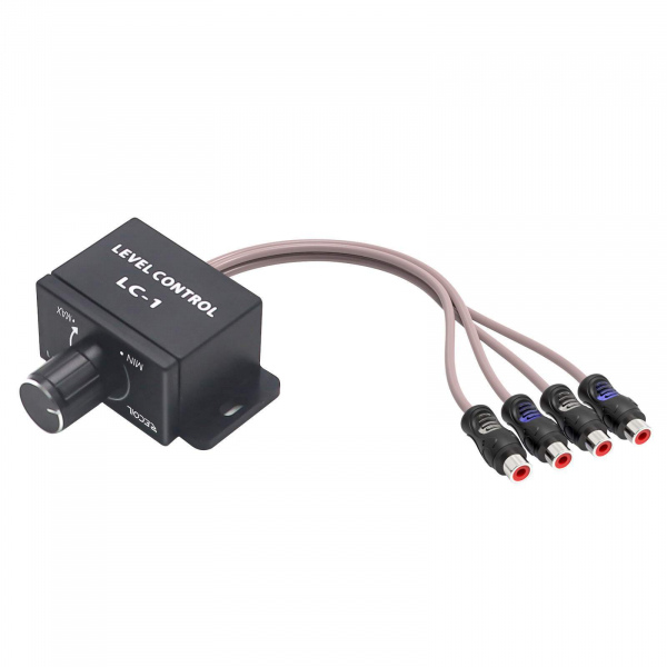 LC1 Universal RCA Level Controller Car Audio Amplifier Gain Level Bass Boost Volume Control Knob
